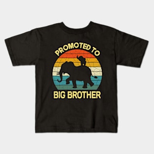 Promoted to big brother Elephant Gift Kids T-Shirt